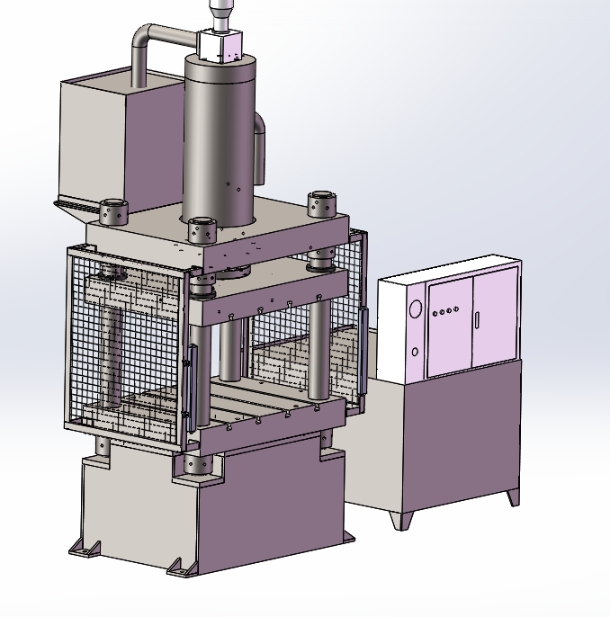 Machine de presse hydraulique à trois faisceaux à quatre colonnes de 500 tonnes pour brouette