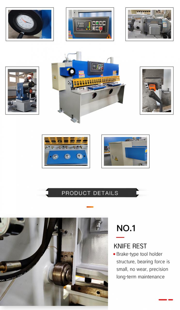 Machine de découpe de cisaillement Machine de cisaillement hydraulique en métal à guillotine Qc11Y/K